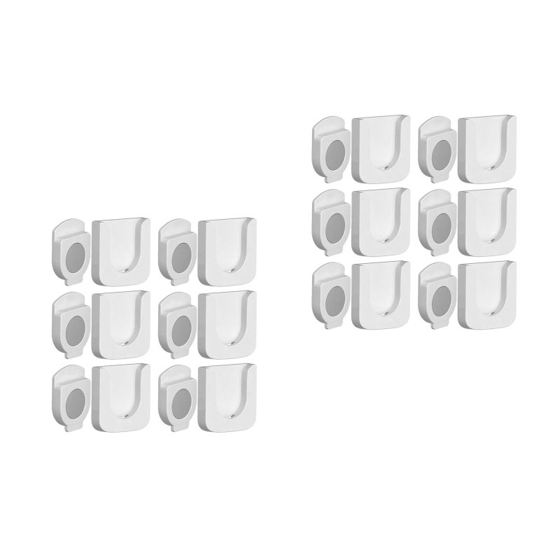 12 Sets Wall Mounted Magnetic Remote Control Rack Remote Control Storage Organizer - Image 1