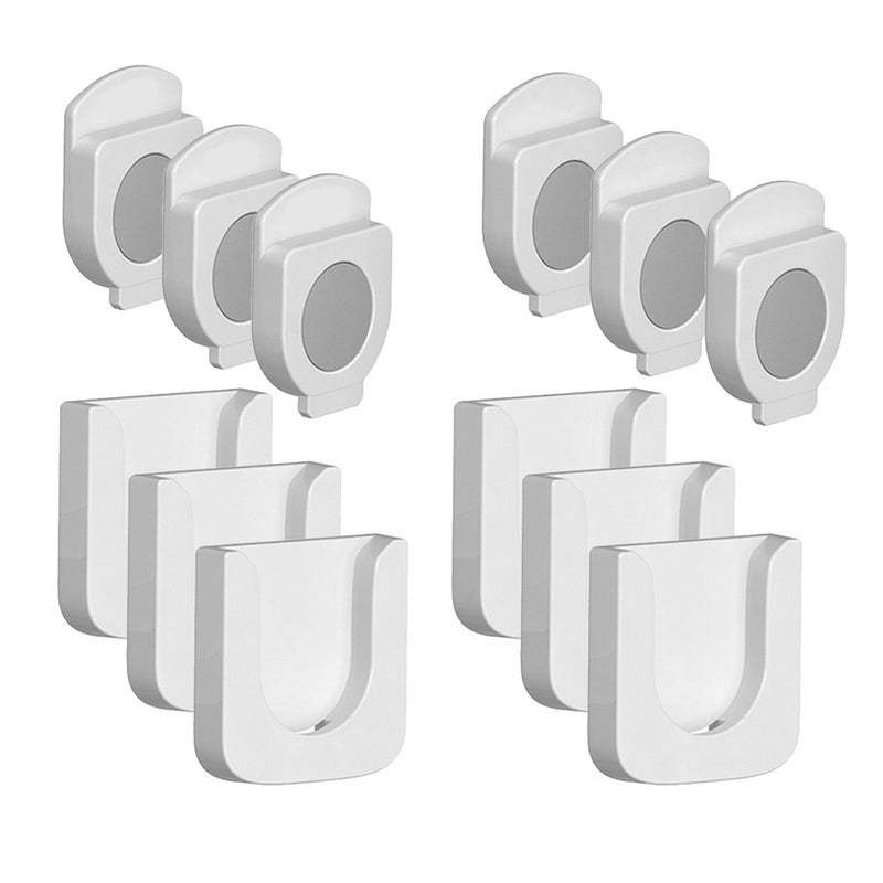12 Sets Wall Mounted Magnetic Remote Control Rack Remote Control Storage Organizer - Image 4