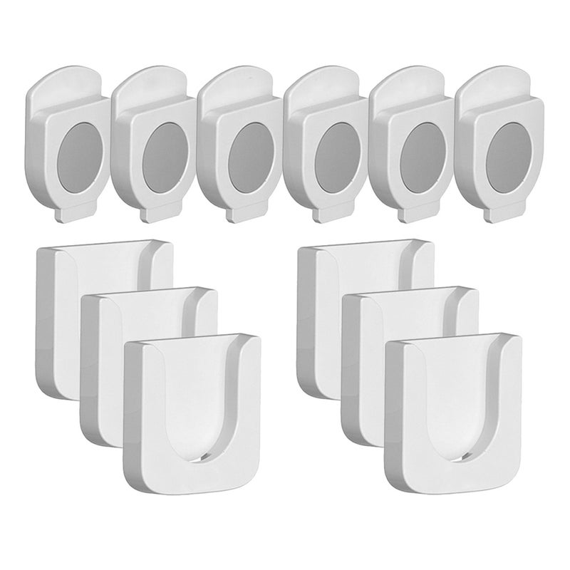 12 Sets Wall Mounted Magnetic Remote Control Rack Remote Control Storage Organizer - Image 5