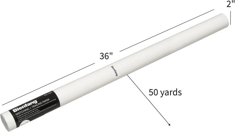 Bienfang SKETCH 106 Tracing Paper Roll - 36 Inches x 50 Yards - Lightweight and Translucent - Image 3