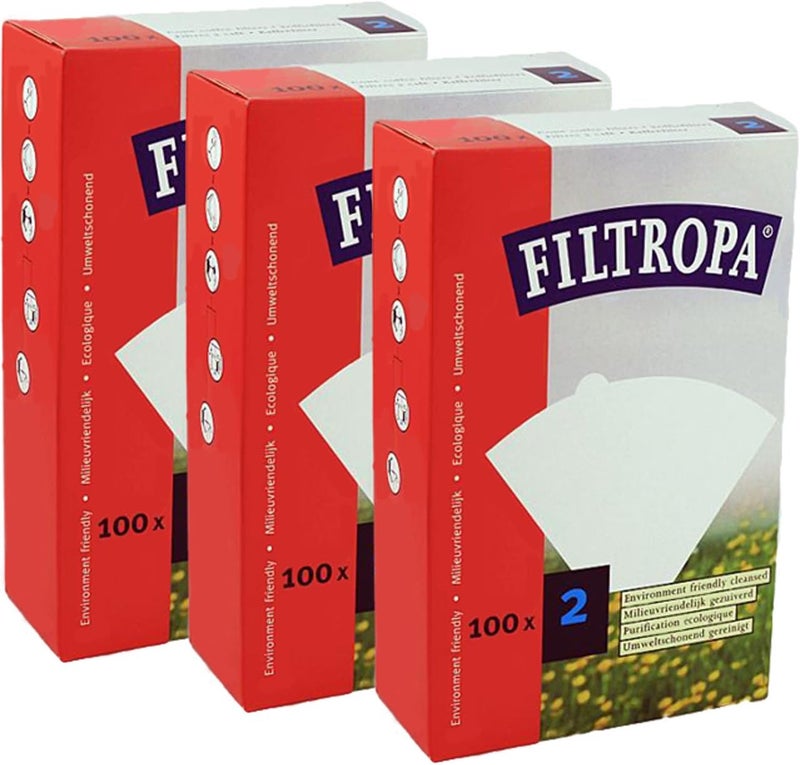 Filtropa 8620/3 Coffee 2-3 Pack (300 Filters Total), One Size White