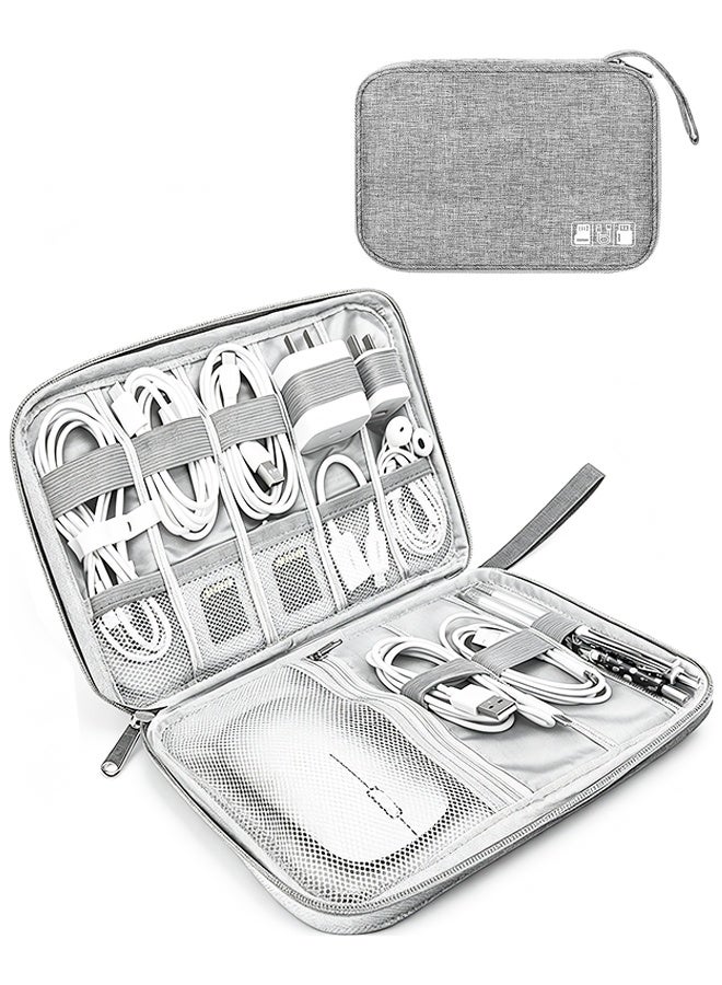 Waterproof Travel Cable Organizer Bag Portable Electronics Storage Case for Charging Cords SD Cards