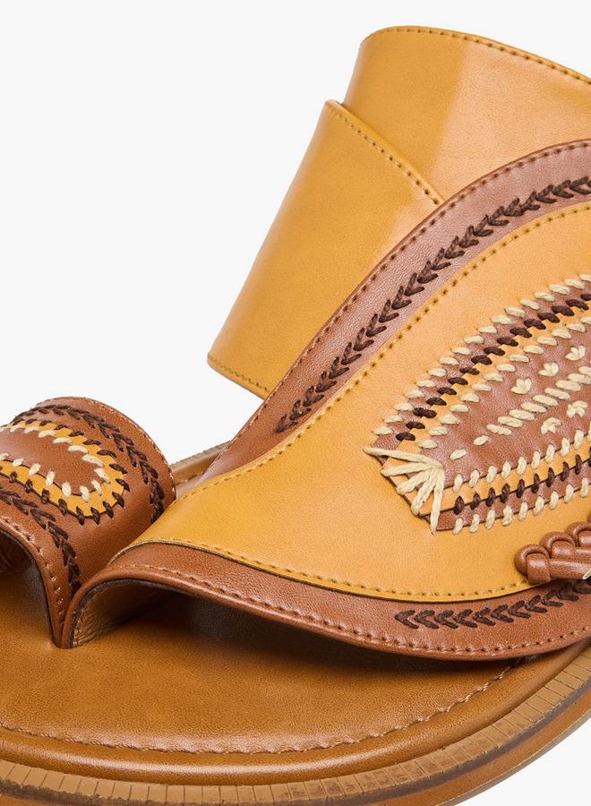 Al Waha Men Leather Arabic Sandals Ramadan Collection - Image 4
