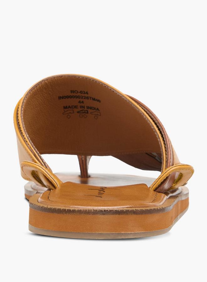 Al Waha Men Leather Arabic Sandals Ramadan Collection - Image 5