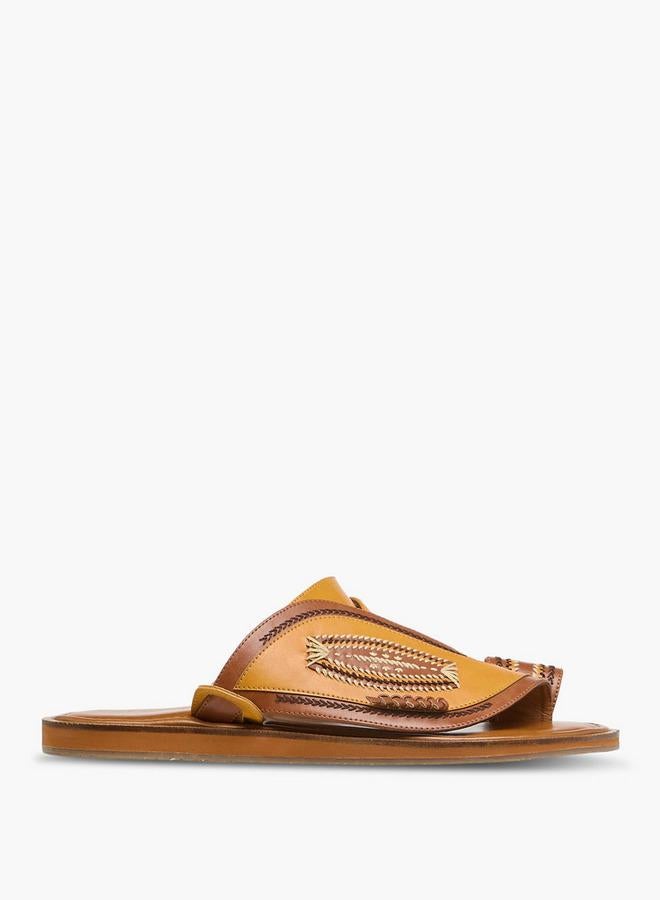 Al Waha Men Leather Arabic Sandals Ramadan Collection - Image 3