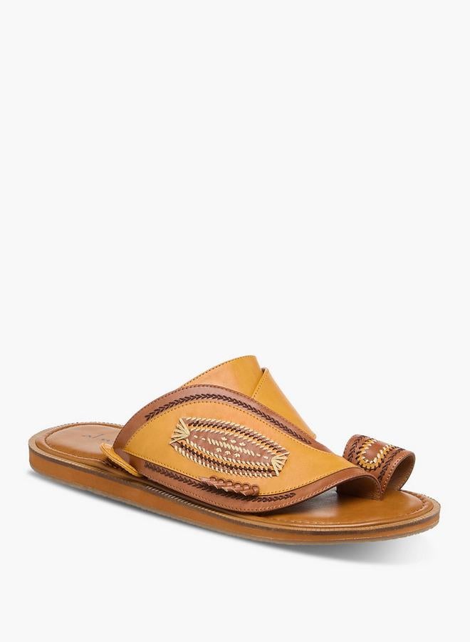 Al Waha Men Leather Arabic Sandals Ramadan Collection - Image 1