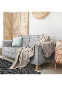Utopia Bedding Utopia Bedding 100% Cotton Blanket (Queen Size - 90x90 Inches) 350GSM Lightweight Thermal Blanket, Soft Breathable Blanket for All Seasons (Khaki)  - Image 5