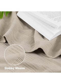 Utopia Bedding Utopia Bedding 100% Cotton Blanket (Queen Size - 90x90 Inches) 350GSM Lightweight Thermal Blanket, Soft Breathable Blanket for All Seasons (Khaki)  - Image 3