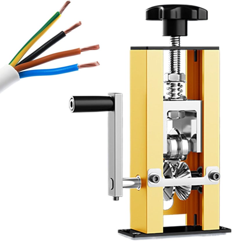 Electric Wire Stripper - Scrap Wire Stripping Machine Manual/Electric - 1-25mm Cable Stripper with Hand Crank Or Drill Powered for Men Women Professionals - Image 1