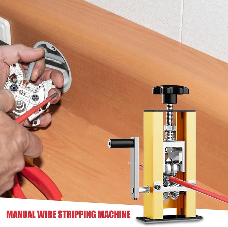 Electric Wire Stripper - Scrap Wire Stripping Machine Manual/Electric - 1-25mm Cable Stripper with Hand Crank Or Drill Powered for Men Women Professionals - Image 2