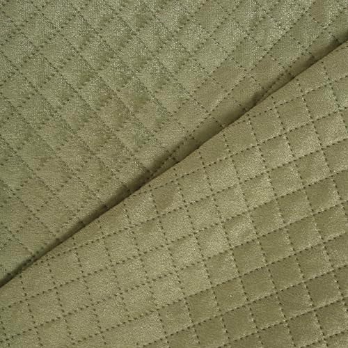 STITCHNEST 3 Seater Quilted Velvet Sofa Cover with Tassels | Elegant Olive Sofa Protector for Living Room | Soft, Washable | Perfect for Enhancing Living Room Interiors - Image 4
