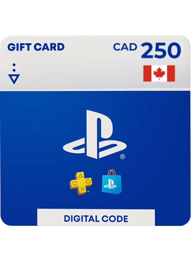 PlayStation Store DIgital Code Gift Card - Canada  250 USD