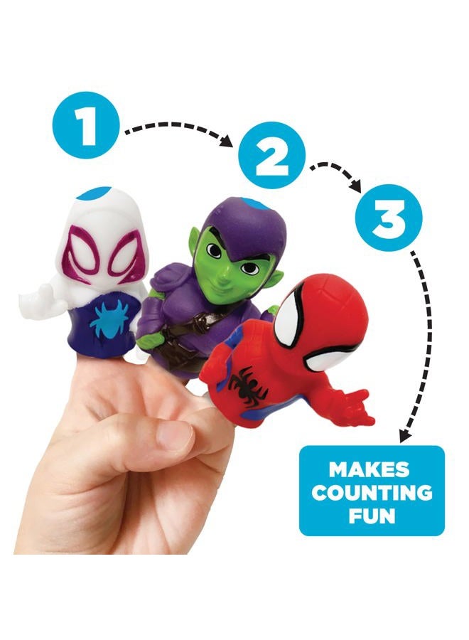 ginsey Spidey and His Amazing Friends 10 Piece Finger Puppet Set - Party Favors, Educational, Bath Toys, Story Time, Beach Toys, Playtime - Image 3