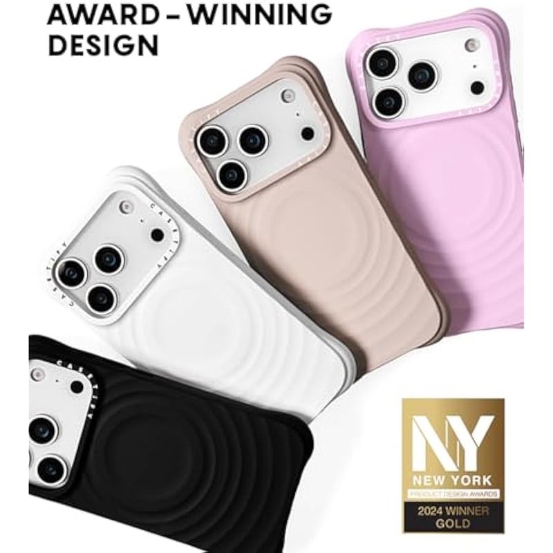 Casetify Ripple Silicone Case for iPhone 16 Pro Max 【Magsafe Compatible / 6.6 ft. 2X Military Grade Drop Protection】 Soft-Touch, Secure Grip - Mulberry - Image 3