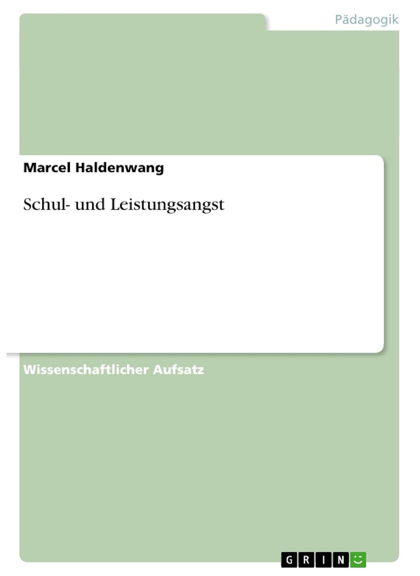 Schul- und Leistungsangst 