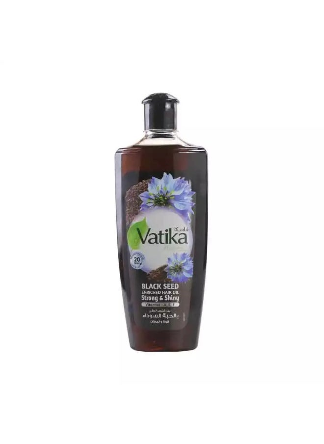 VATIKA Vatika Naturals Black Seed Enriched Hair Oil For Strong and Shiny Hairs- 300ml  - Image 1