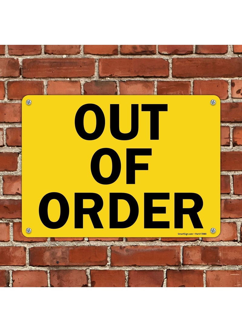 SmartSign SmartSign Out of Order Sign  10 x 14 Plastic  - Image 4