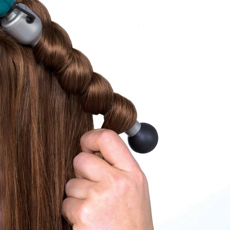 Bed Head Rock N Roller Clamp Free 2-in-1 Curling Wand | Round Barrel for Tousled Waves - Image 3