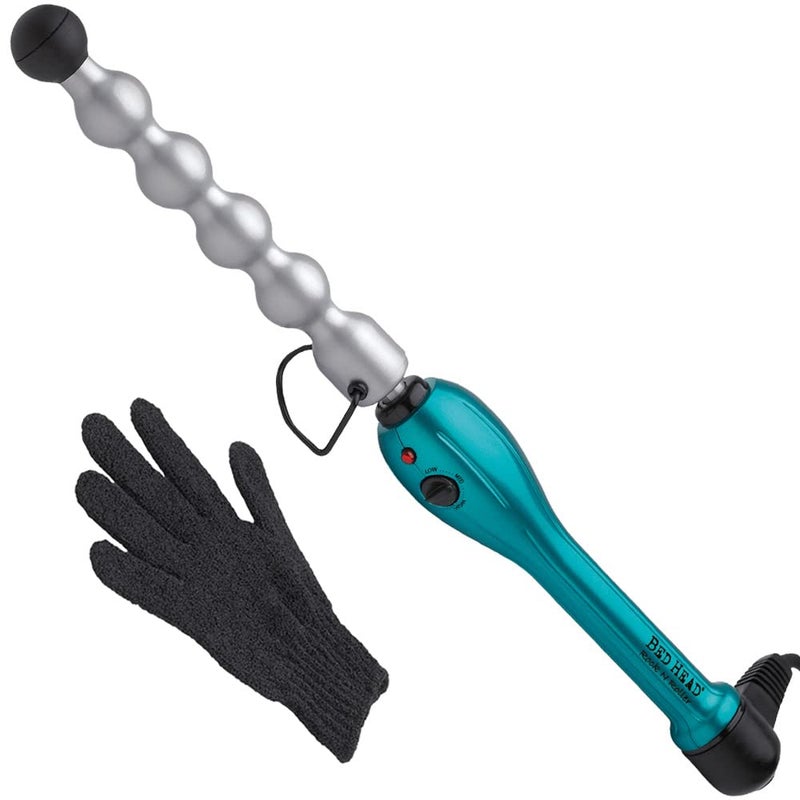 Bed Head Rock N Roller Clamp Free 2-in-1 Curling Wand | Round Barrel for Tousled Waves - Image 1
