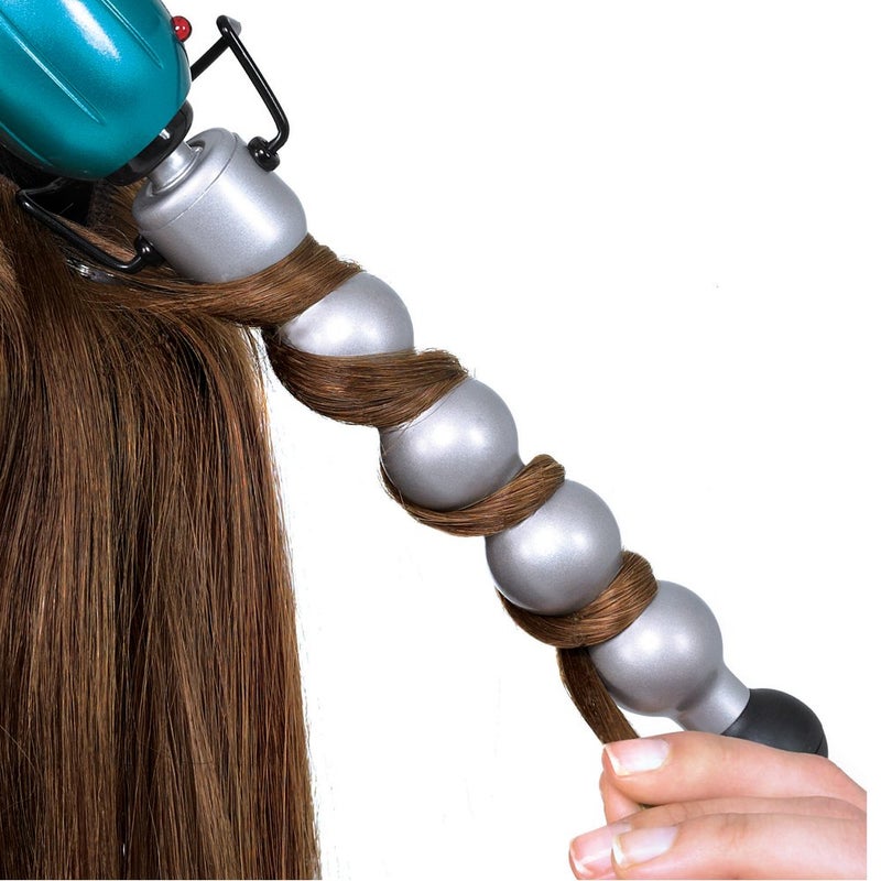 Bed Head Rock N Roller Clamp Free 2-in-1 Curling Wand | Round Barrel for Tousled Waves - Image 4