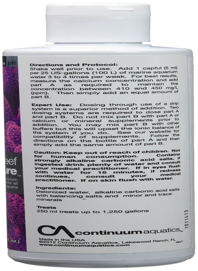 Continuum Aquatics Reef Sculpture B - ionically balanced calcium & alkalinity system for all marine fish & reef aquaria, 250 ml - Image 2