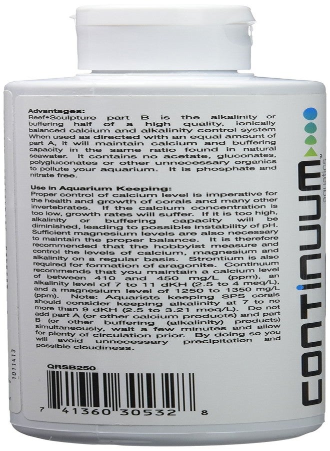 Continuum Aquatics Reef Sculpture B - ionically balanced calcium & alkalinity system for all marine fish & reef aquaria, 250 ml - Image 3