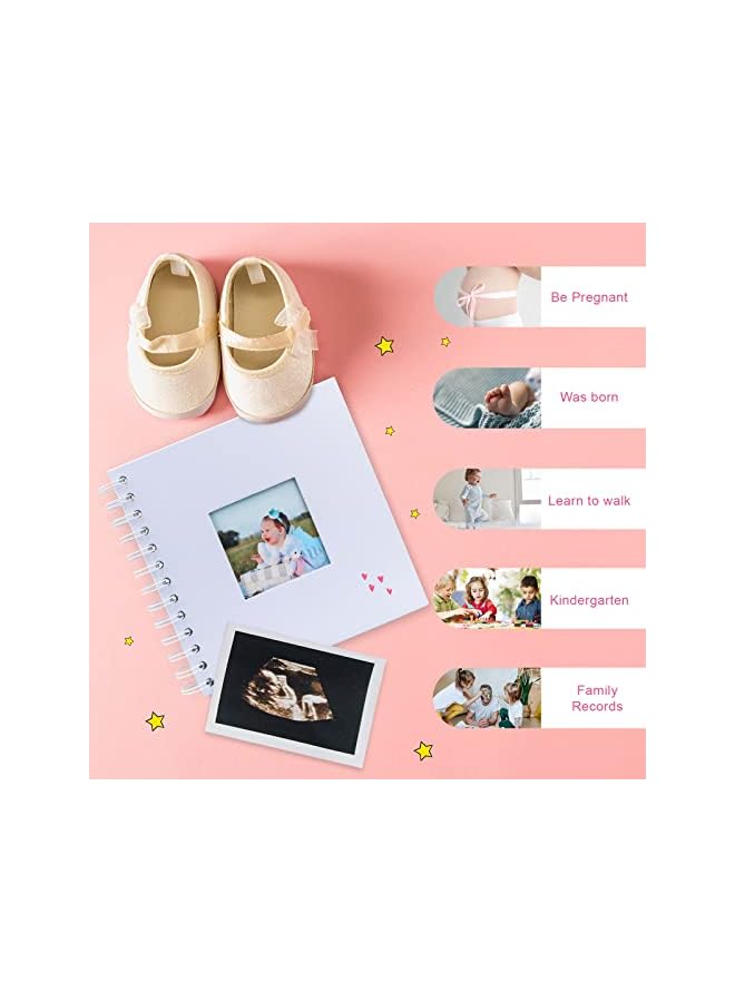 The Bros 2 Pcs Scrapbook Photo Albums, 20 Sheets Total 40 Pages Memory Book, Craft Paper for Your Family - Image 3