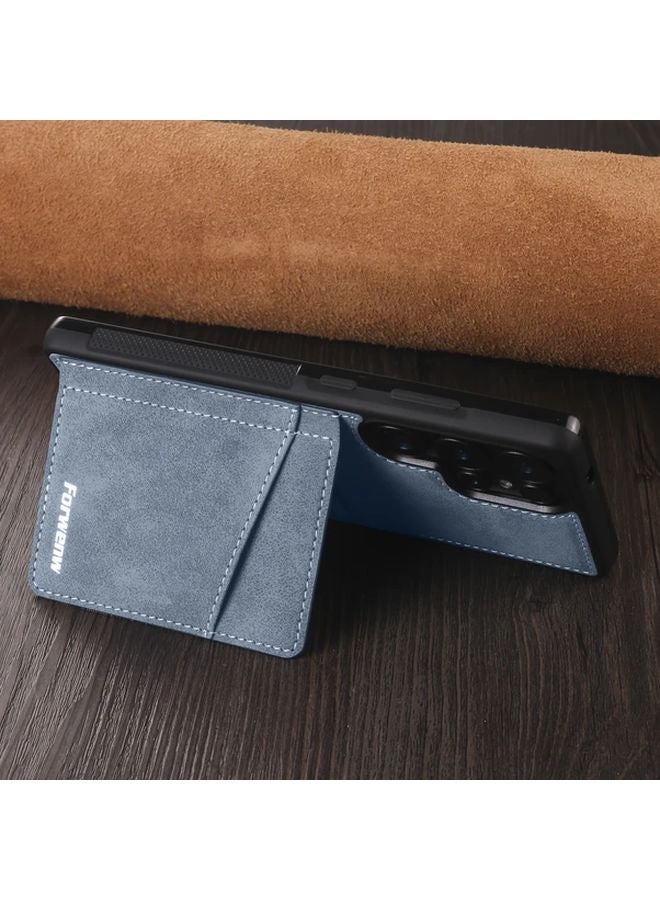Dark Brown Faux Leather Wallet Case with Card Holder Kickstand for Samsung Galaxy S23 FE - Image 3