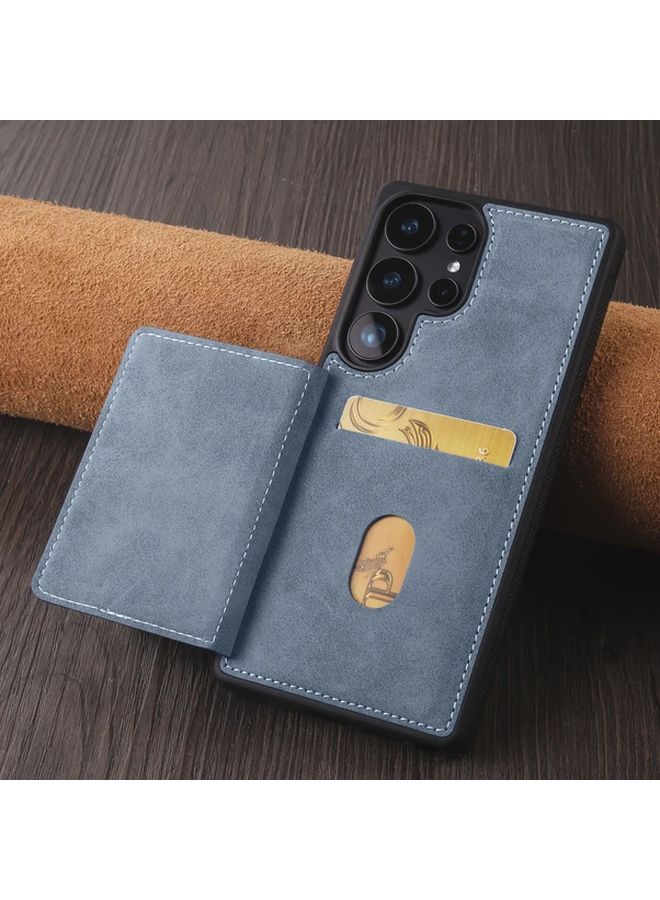 Dark Brown Faux Leather Wallet Case with Card Holder Kickstand for Samsung Galaxy S23 FE - Image 2