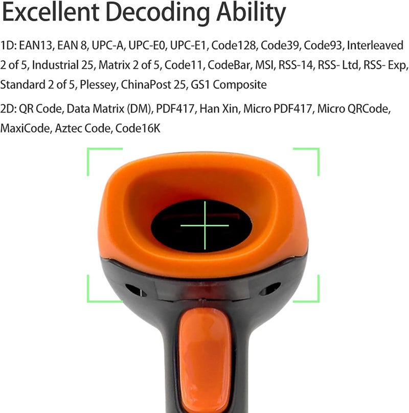 تصميم للاستخدام طويل الأمد ماسح الباركود LiebeWH U20 اتصال سلكي USB قدرة فك التشفير 1D 2D لإدارة مخزون نقاط البيع في السوبر ماركت (اتصال USB) مواد طبيعية معالجة جودة مجربة خليج ألوان شائعة بالسوق - Image 3