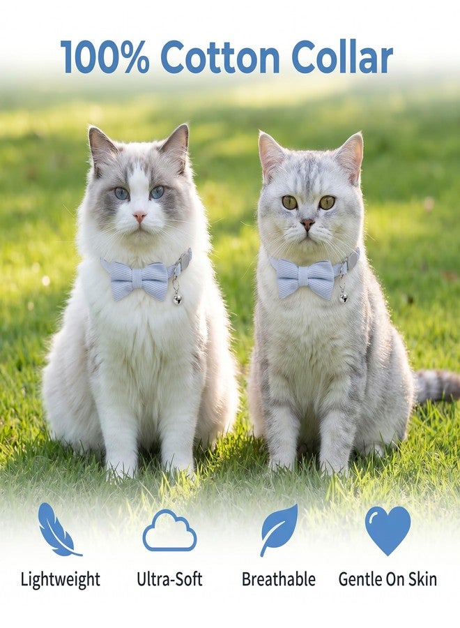 Thrymme 1 Pcs Blue Kitten Collar, Blue Cat Collar - Image 4