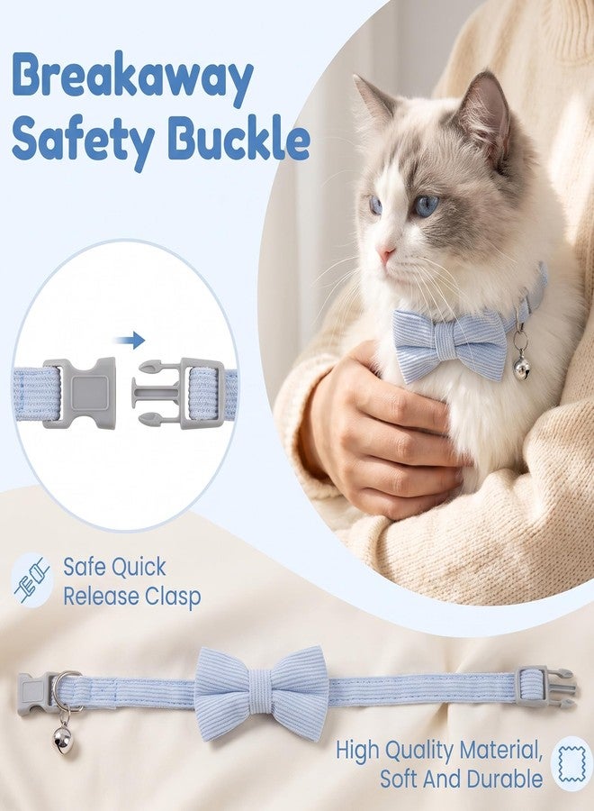 Thrymme 1 Pcs Blue Kitten Collar, Blue Cat Collar - Image 5