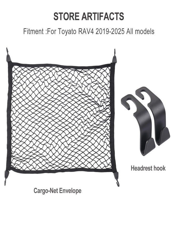 Birbenben fit for 2019-2024 Toyota RAV4 Floor Style Trunk Cargo Net, Trunk Organizers and Storage- Luggage Nets for Crossover for RAV-4 RAV 4 2020 2021 2022 2023 2025 Accessories - Image 3