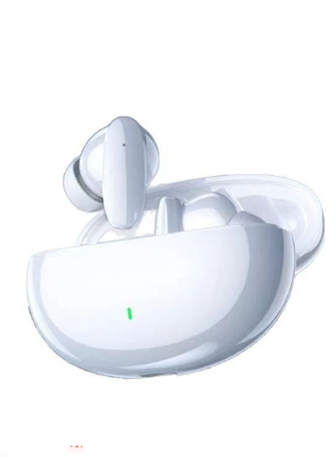 Neutral True Wireless In-Ear Bluetooth Earphones with Short Handle – Bluetooth 5.4, Active Noise Cancellation, 360° Surround Sound with 12D Audio, Hi-Fi Lossless Sound Quality, Ultra-Long Battery Life, Suitable for Gaming, Esports, and Running (White) - Image 1