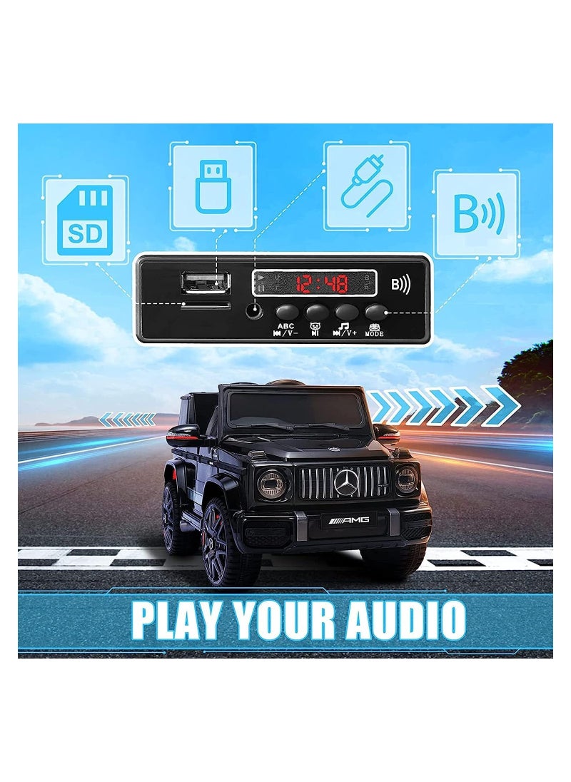 فاكتيوال تويز مرسيدس بنز AMG G63 ، سيارة كهربائية مرخصة ، سيارة ركوب 12 فولت مع جهاز تحكم عن بعد للأطفال - أسود  - Image 2