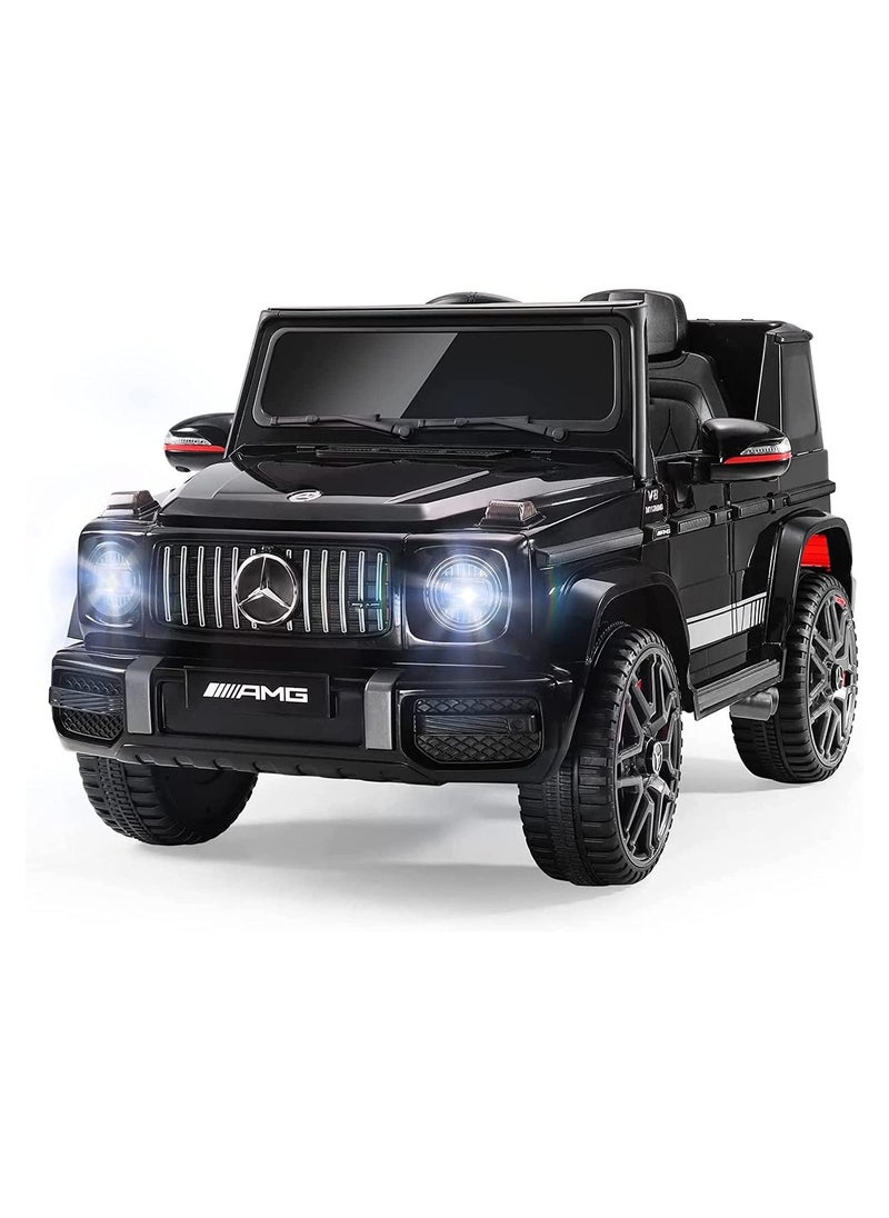 فاكتيوال تويز مرسيدس بنز AMG G63 ، سيارة كهربائية مرخصة ، سيارة ركوب 12 فولت مع جهاز تحكم عن بعد للأطفال - أسود  - Image 4