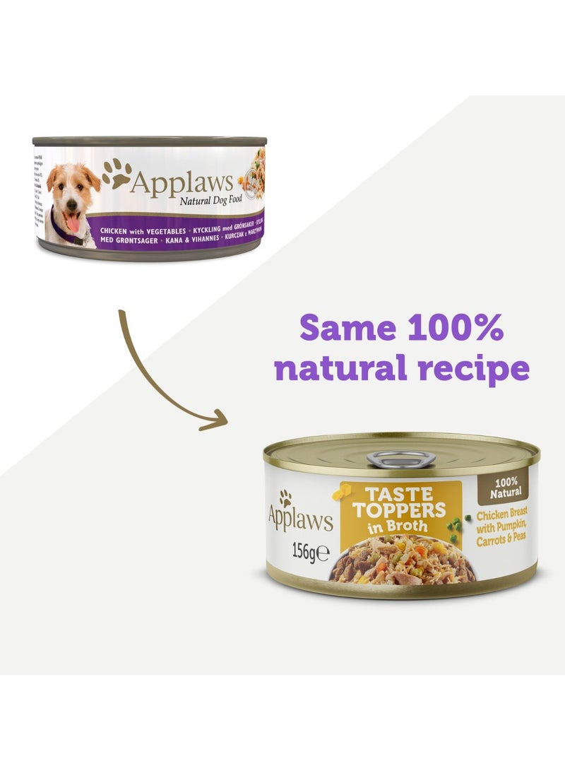 Applaws Taste Toppers In Broth Chicken With Vegetables Wet Dog Food - Image 2