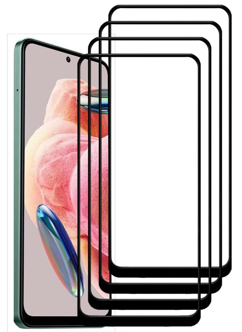 ACLIX 4 Pieces Antistatic ESD Dustproof Premium Quality High Definition Tempered Glass Screen Protector Designed For Xiaomi Redmi Note 12 4G - Image 1