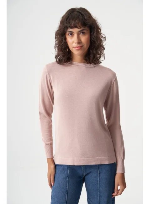 ميزال Basic O Collar Viscose Acrylic Knitwear