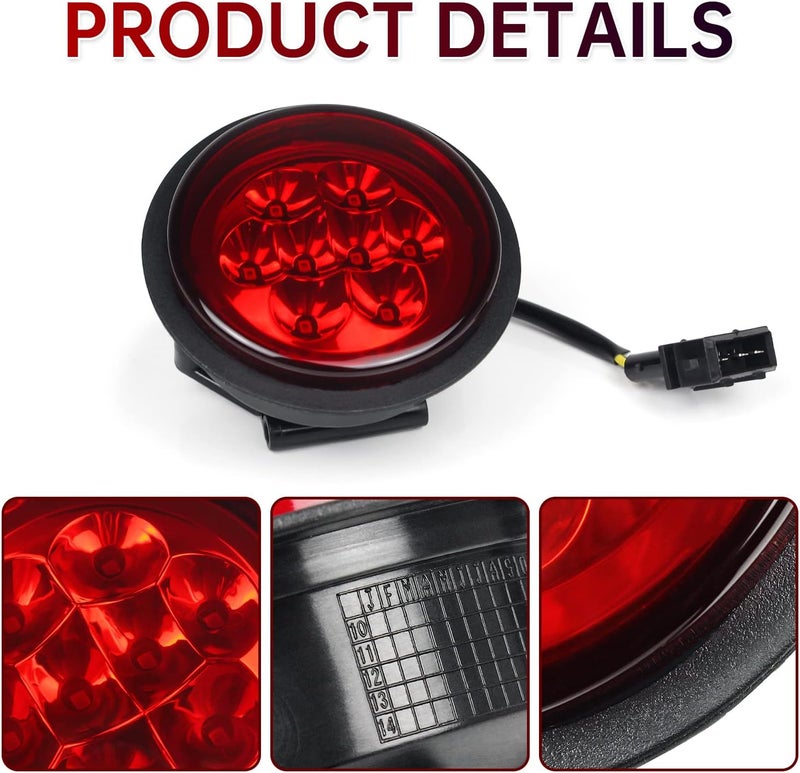 CPOWACE Red LED Tail Light Assembly for Can-Am Outlander, Commander, Maverick (2011-2017) - Image 4