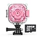 AKAMATE Kids Action Camera Waterproof Video Digital Children Cam 1080P HD Sports Camera Camcorder for Boys Girls Buildin 4Games 32GB SD Card Pink - Image 3