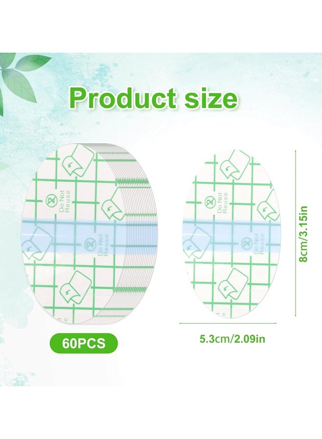 إيزي سو 60 قطعة من ملصقات حماية الأذن المقاومة للماء، أغطية أذن للأطفال للاستخدام مرة واحدة للسباحة، أغطية أذن استحمام للأطفال، ملصقات حماية حديثي الولادة، كرات قطنية للاستحمام للأطفال، السباحة، ركوب الأمواج، الغطس، الرياضات المائية (أزرق) - Image 2