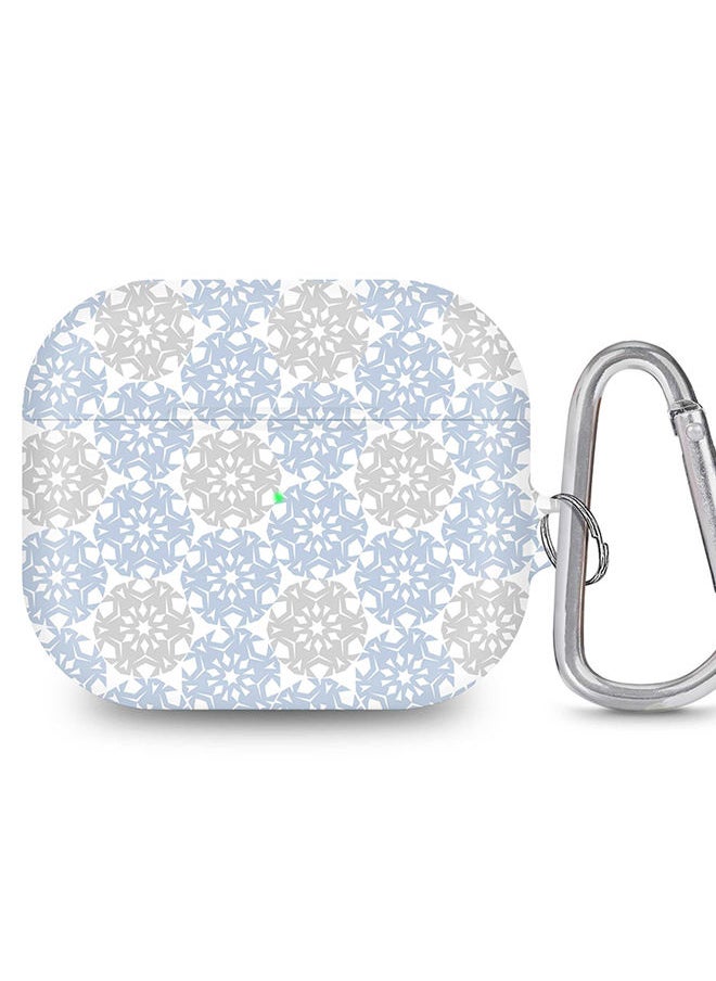 Stylizedd - StylePods Case for Airpods 3rd Gen Case With Anti-Lost Keychain - Frozen Snowflakes - Image 1