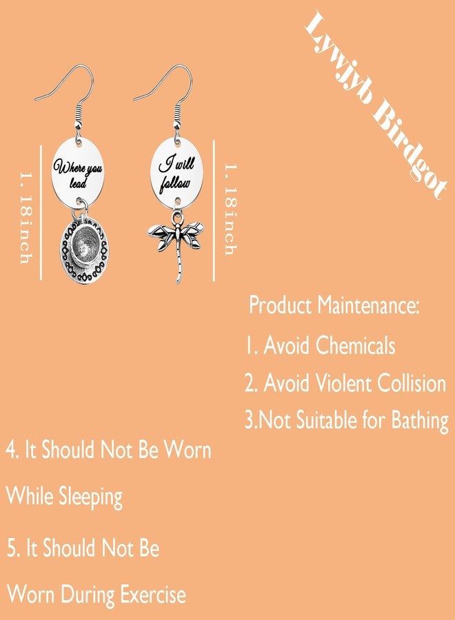 لوجيب بيردجوت أقراط مستوحاة من المسلسل التلفزيوني، هدية مثالية لمحبي المسلسل: "أينما تقود سأتبعك" (Where you lead Er). - Image 2