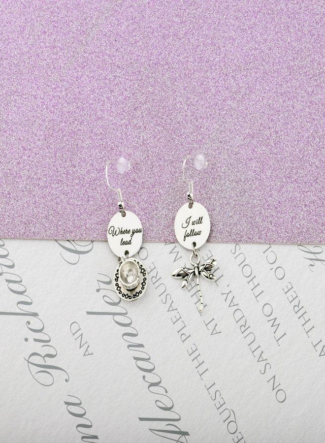 لوجيب بيردجوت أقراط مستوحاة من المسلسل التلفزيوني، هدية مثالية لمحبي المسلسل: "أينما تقود سأتبعك" (Where you lead Er). - Image 4