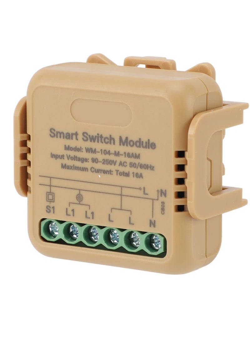 Excefore - WiFi Smart Relay and Touch Wall Switch, Works with Google Assistant & Alexa, 2-Way Multi-Control, RF433 Remote, Timer Relay 2 Gang 10A, Smart Life/Tuya, No Hub Required (1PC) - Image 1
