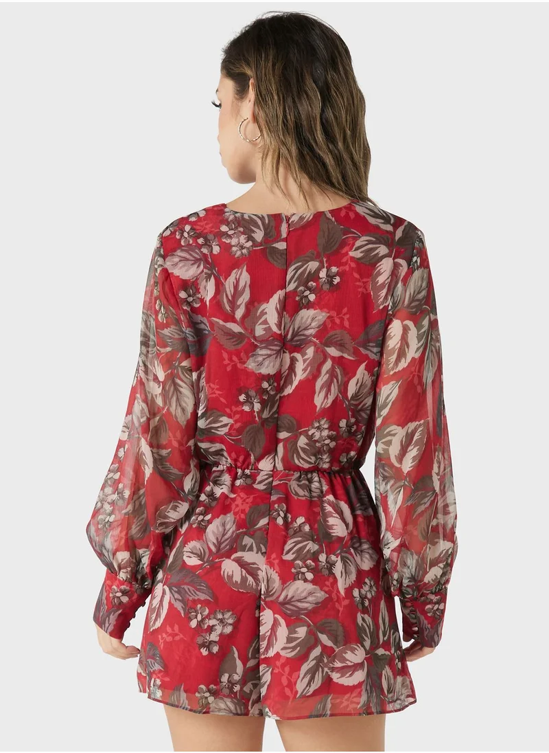 GUESS Floral Print Romper