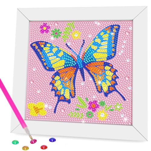 Nardoll Diamond Art Kits for Kids Crafts for Girls 812 Diamond Art Painting with Wooden Frame Arts and Crafts for Kids Ages 46 810 GEM Art Supplies Dots for Adult Beginners Home Wall Decor Gifts - Image 1