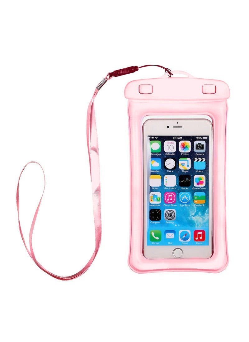 Generic Universal Touch Screen Waterproof Phone Case for Outdoor Activities Pink (airbag model) 