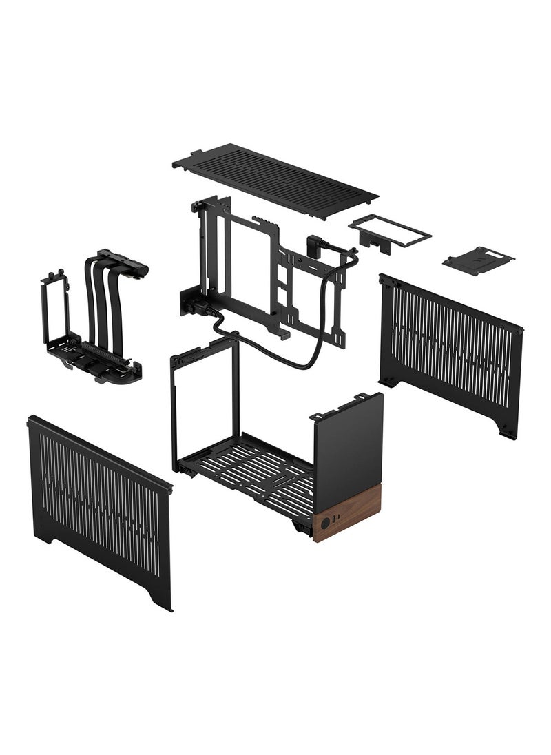 Fractal Design Terra Small Factor Mini ITX SFX Gaming Case, 2x 2.5" Drive Mounts, 120mm Fan Size, 120mm Radiator Size, Expansion Slots 3 (Max GPU Mode), USB Type-C 20Gbps, Graphite | FD-C-TER1N-01  - Image 5